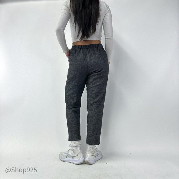 Aritzia Babaton Wool Grey Trousers with elastic waistband - Picture 4 of 6